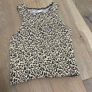 hollister cheetah print top